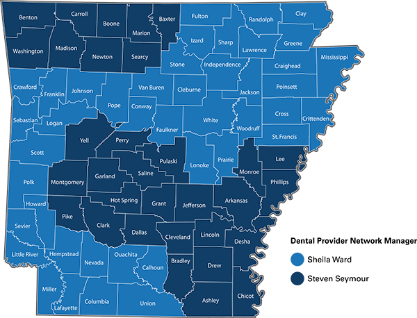 Dental Provider Netowrk Manager Map